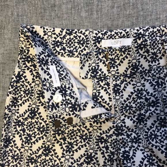 Loft Patterned Pants - Picture 2 of 3